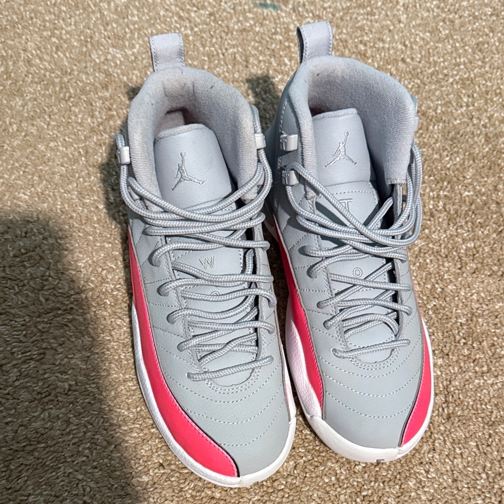 Jordan Kids Sneakers Gray and Pink